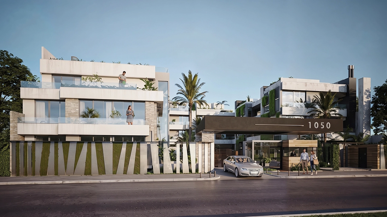 Alvear Building - Modern Residential Exterior 3D Rendering