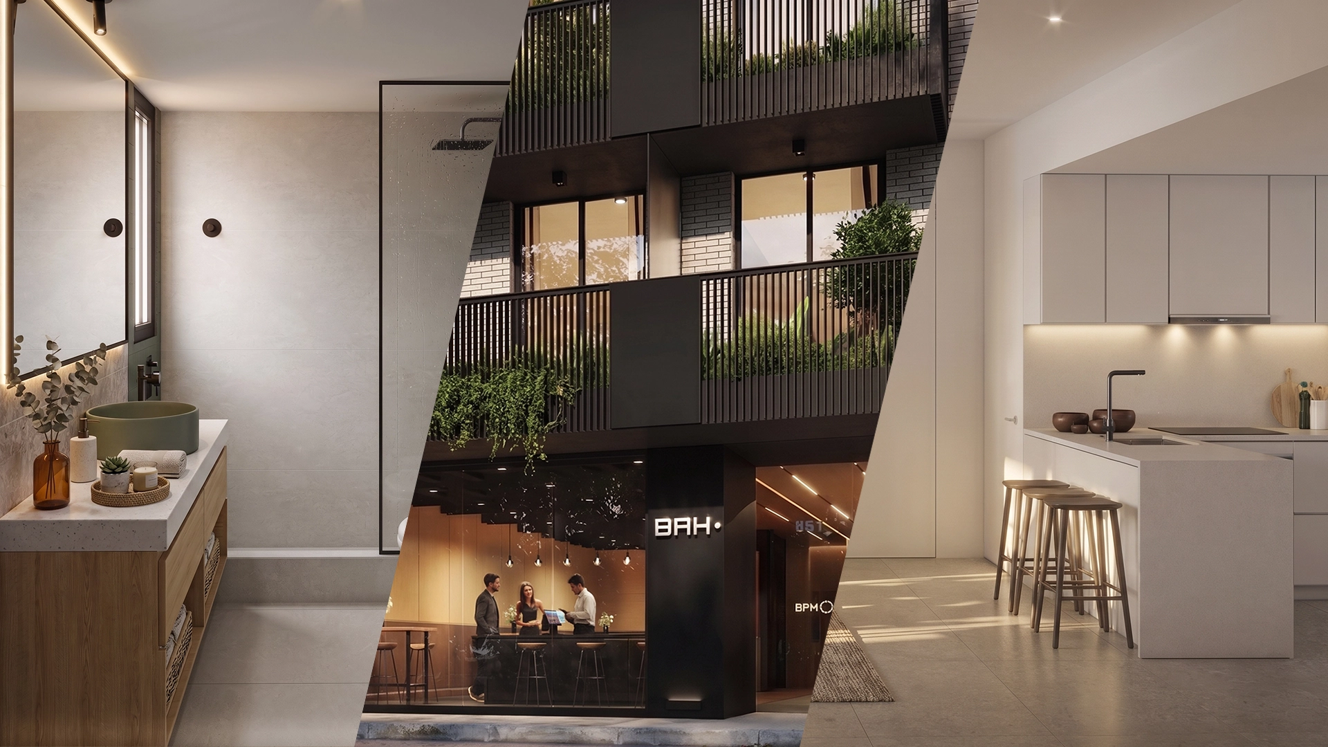 3D Architectural Visualization BAH Developments - Arenales & Lambare Buildings, Argentina