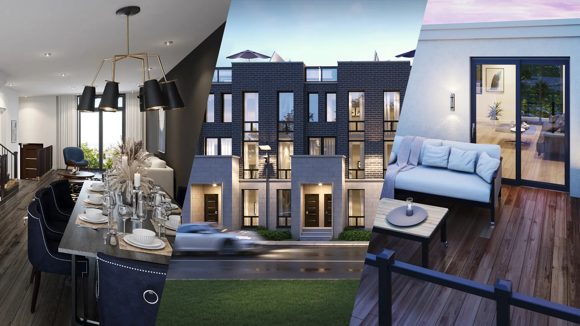 Boss Luxury Towns 3D Architectural Rendering Richmond Hill Canada