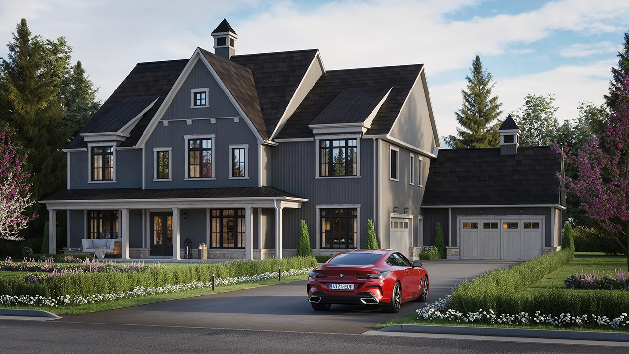 Eagles Rest Estates - Modern House Exterior 3D Visualization