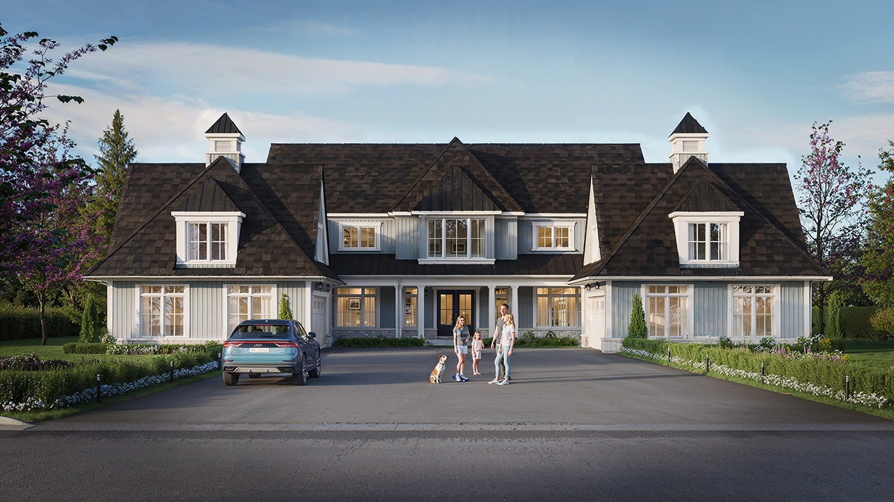 Eagles Rest Estates - Luxury Residential Facade 3D Rendering
