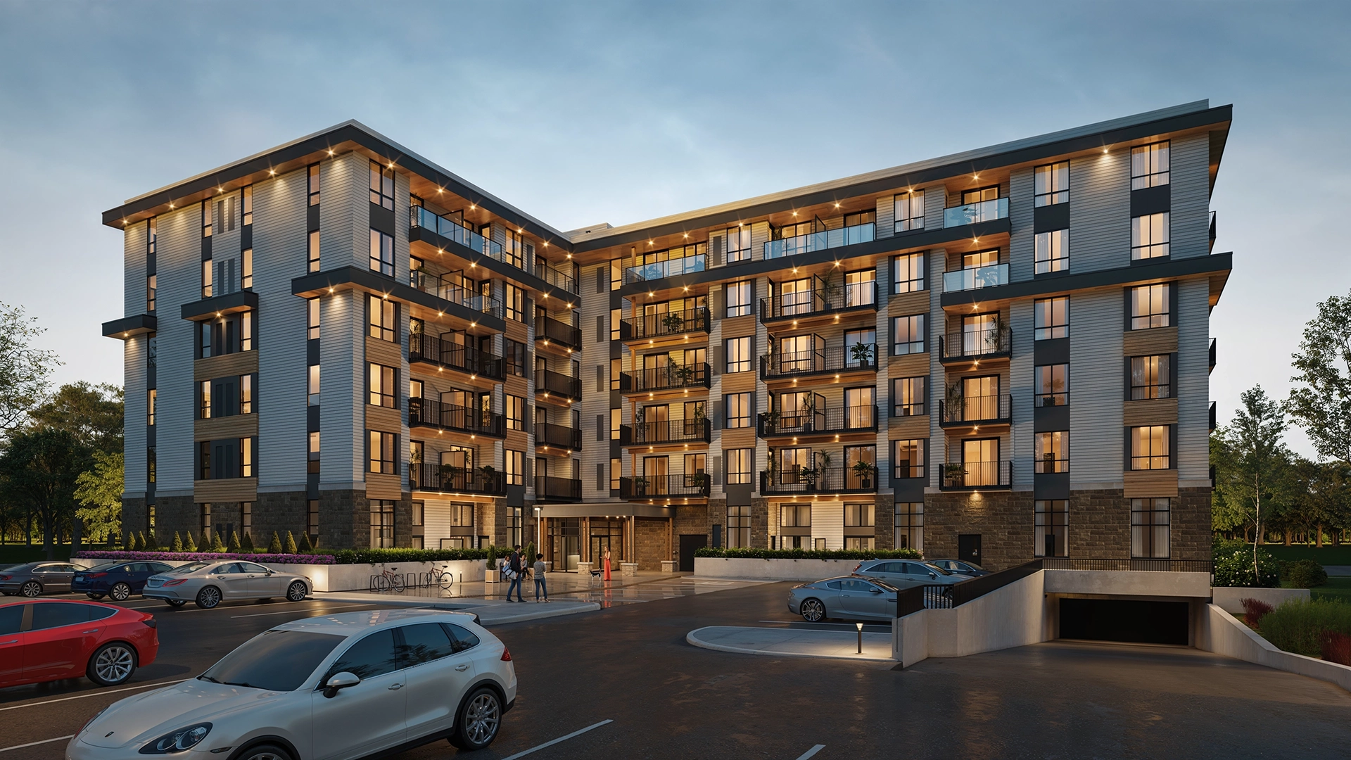 the jake building back exterior visualization