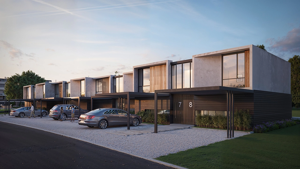 Hanami Park - Luxury Building Exterior 3D Rendering (View 5)