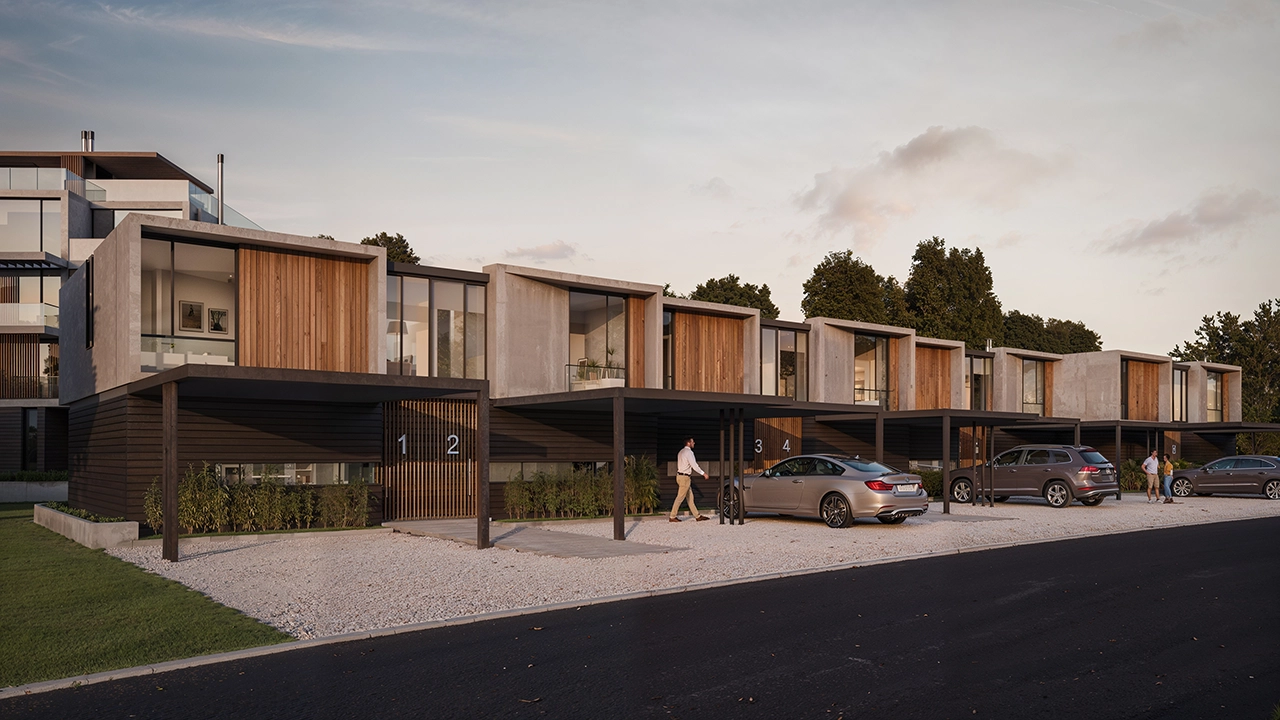 Hanami Park - Residential Architecture Exterior Visualization (View 6)