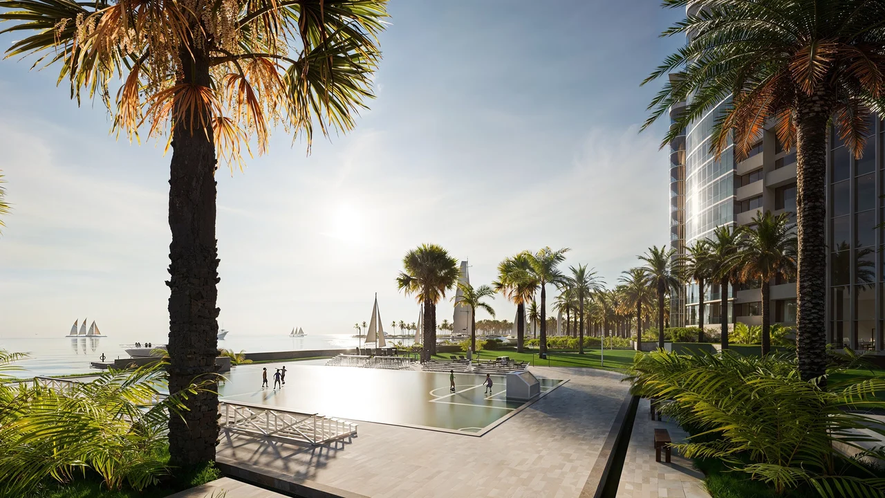 Kenton Residences - Grand Entry & Architectural Lighting 3D Rendering
