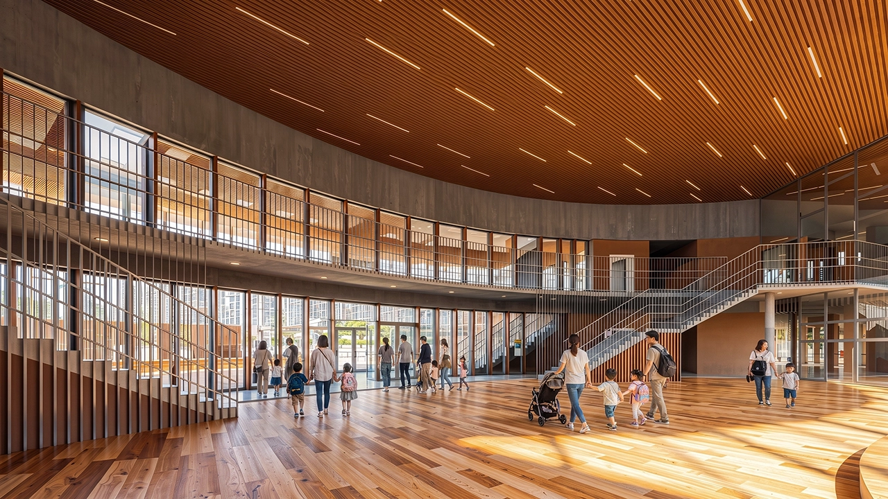 San Andres Kindergarten - Contemporary Educational Space 3D Rendering
