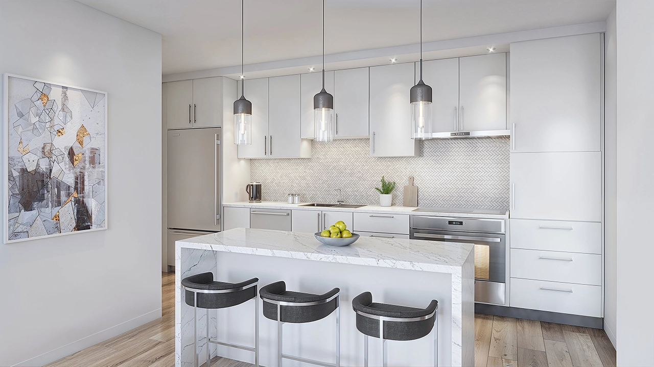Kingston Road - Modern Kitchen 3D Interior Visualization