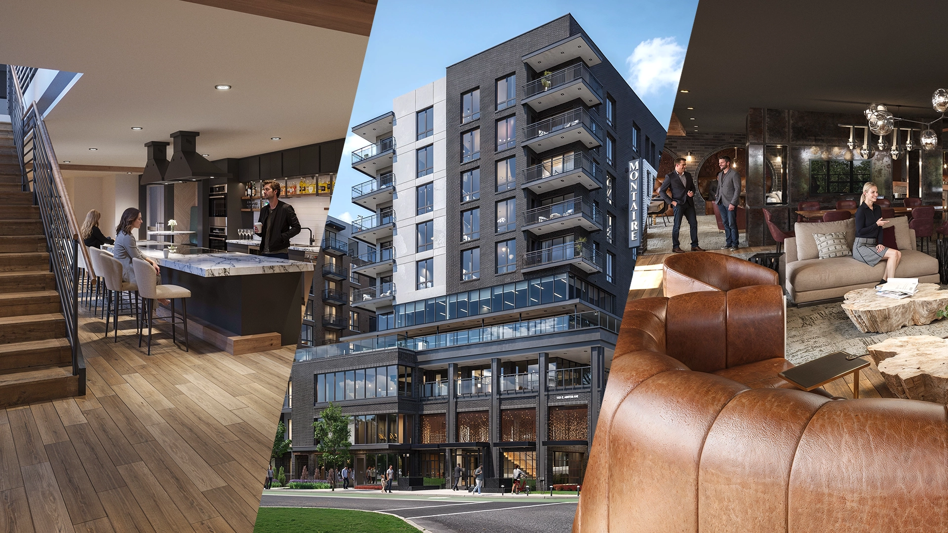 Montaire luxury residences 3D rendering - Salt Lake City, Utah, USA