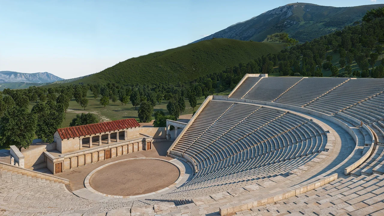 Theater of Epidaurus - Ancient Greek Theater 3D Visualization