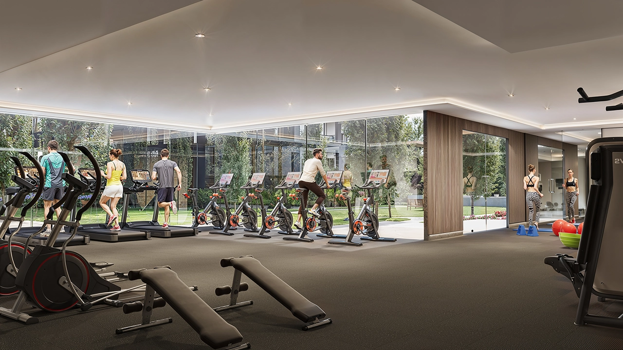 Nuvo Condos - State-of-the-art Gym 3D Visualization