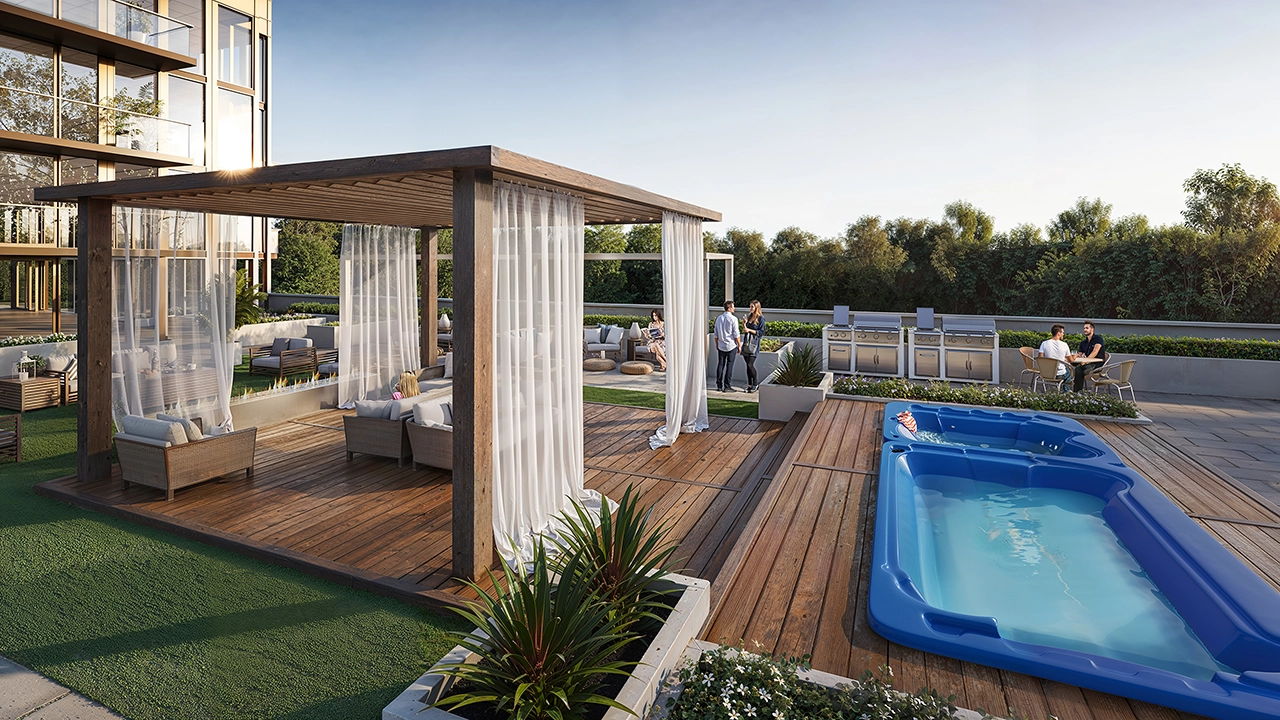 Exterior building canada terrace pool