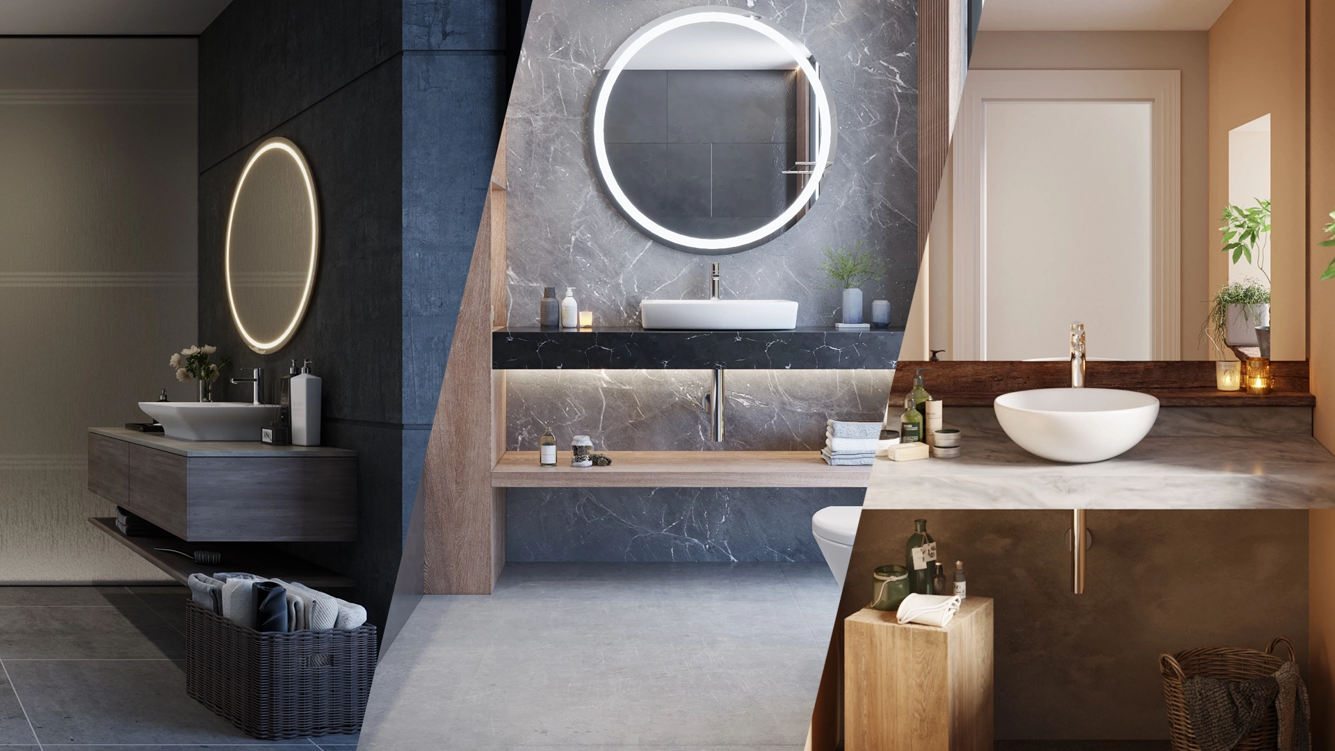 Roca sanitaryware 3D bathroom architectural visualization