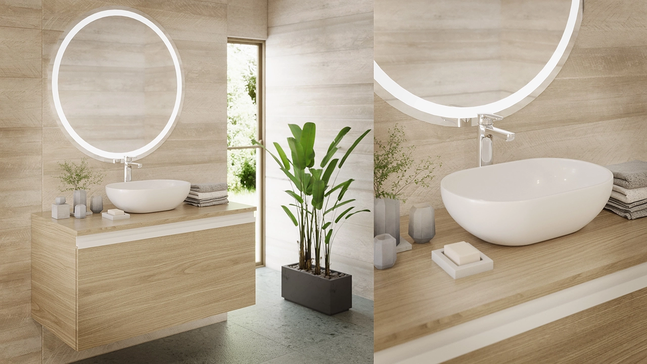 Roca Lea Oval - Oval Bathroom Product 3D Visualization