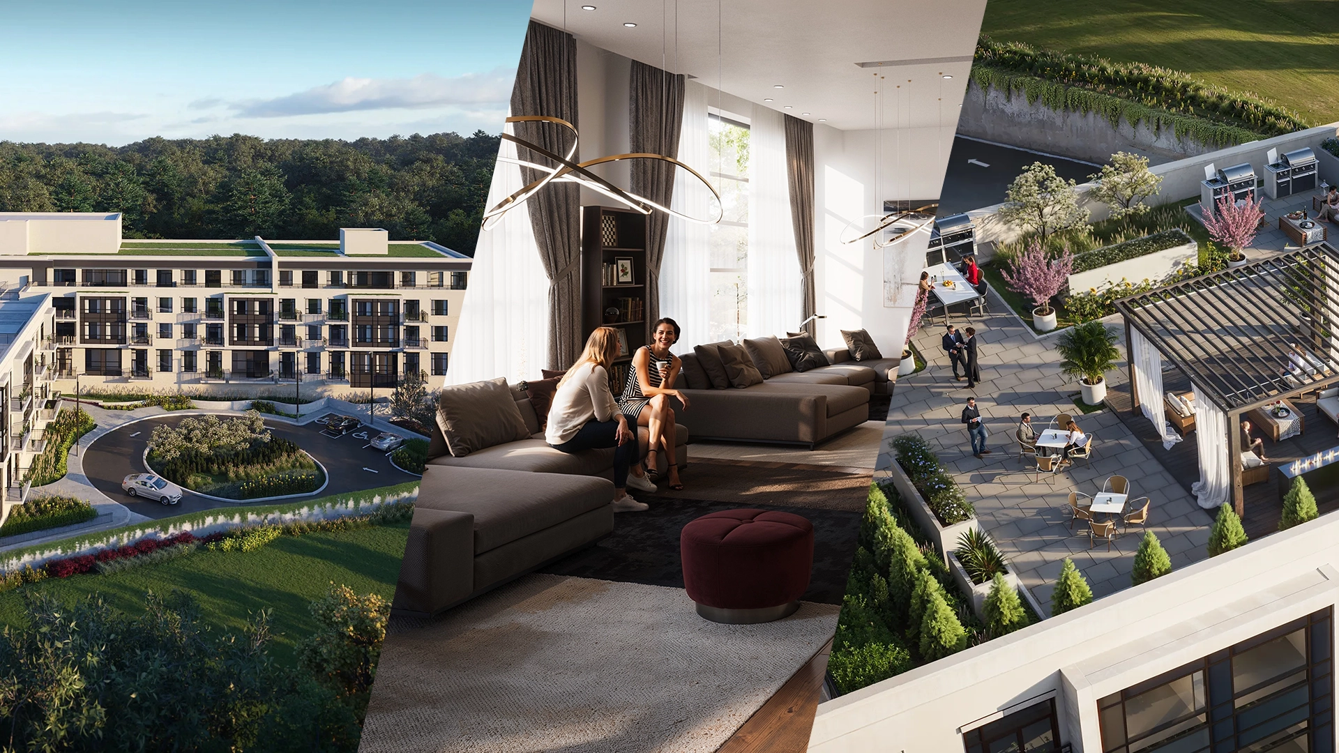 Serville Residences condominium 3D rendering - Ontario, Canada