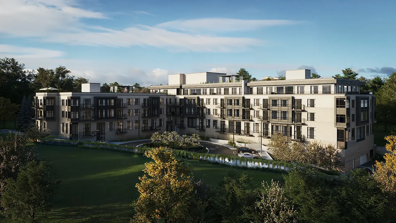 Serville Residences - Modern Residential Building Exterior 3D Rendering
