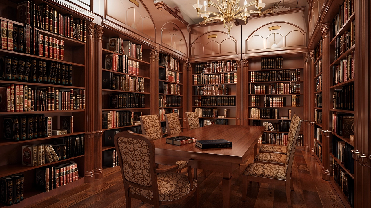 Synagogue 3D Interior - Detailed View of Interior Decor and Finishes