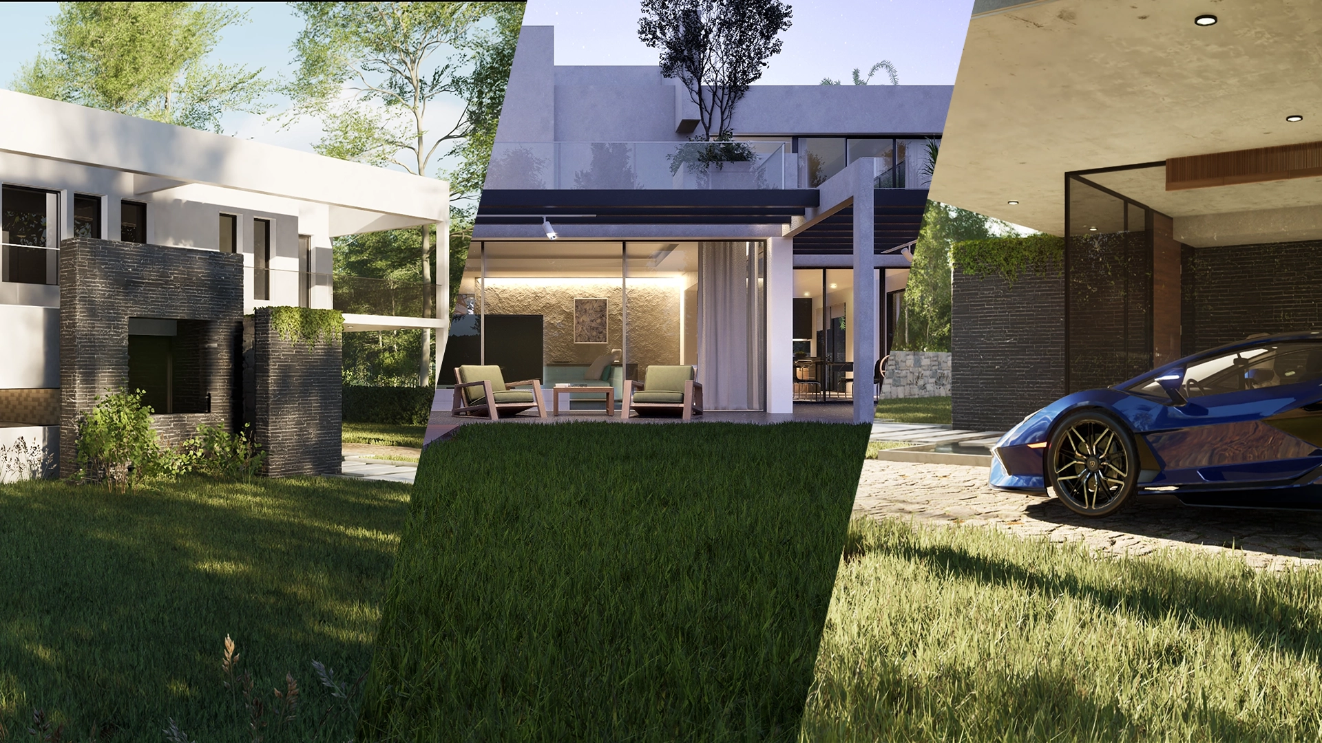 Real-time interactive virtual house walkthrough created with Unreal Engine