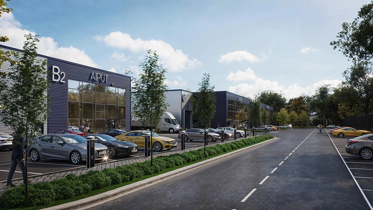 Modern Logistics Center - High-Quality 3D Rendering Exterior