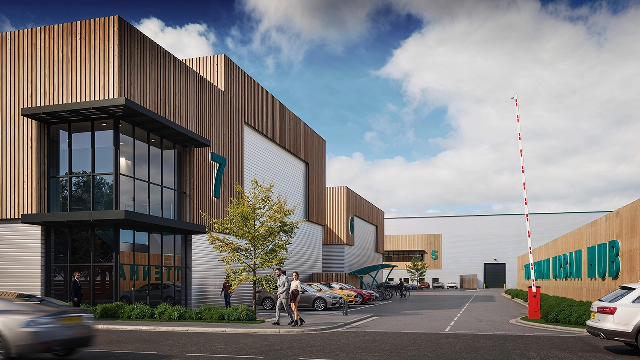 Industrial Storage Building - Architectural Facade Visualization