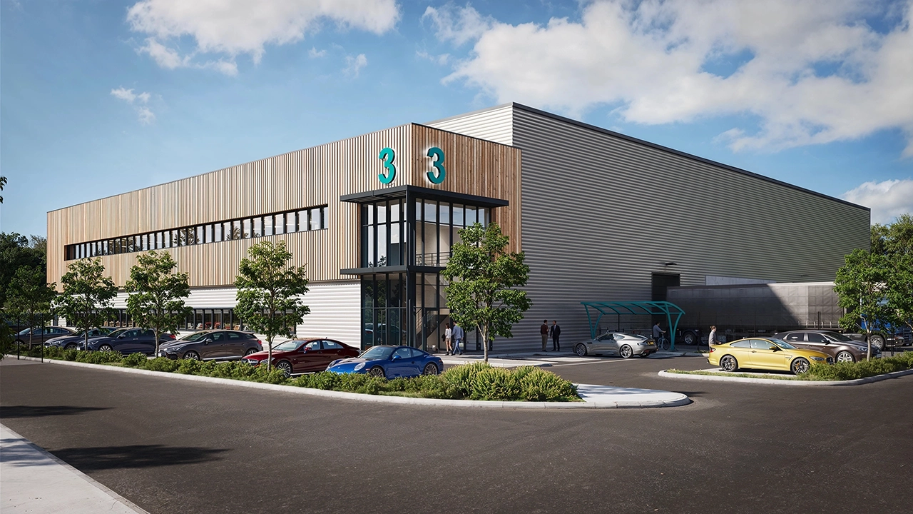 Distribution Center - Modern Industrial Architecture 3D View